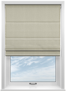Soft Chevron, Toffee - Twist&Fit Roman Blind